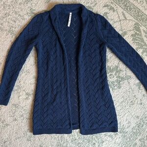 Women's Navy Knit Cardigan